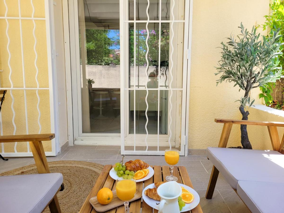 Studio Double Climatise Avec Terrasse - Proche Tram & Centre Montpellier Exterior photo